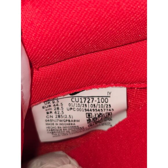 Nike Dunk Low SP "St. John's" Sneakers New Mens Size 10.5 White Red CU1727-100 - Picture 7 of 8